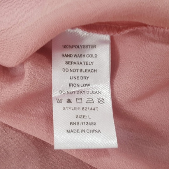 Milk & Honey, Surplice Wrap Top, Pink, Large - Picture 6 of 6